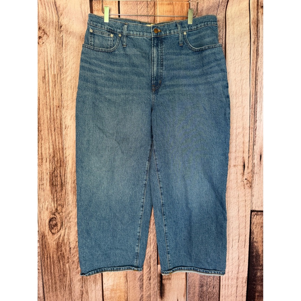 Madewell Medium Blue Wide Leg Jeans